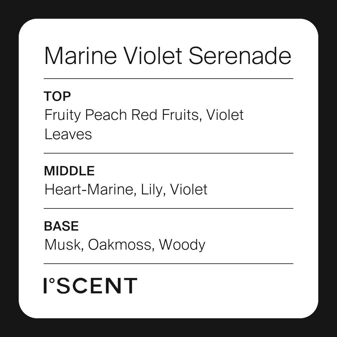 Marine Violet Serenade fragrance notes
