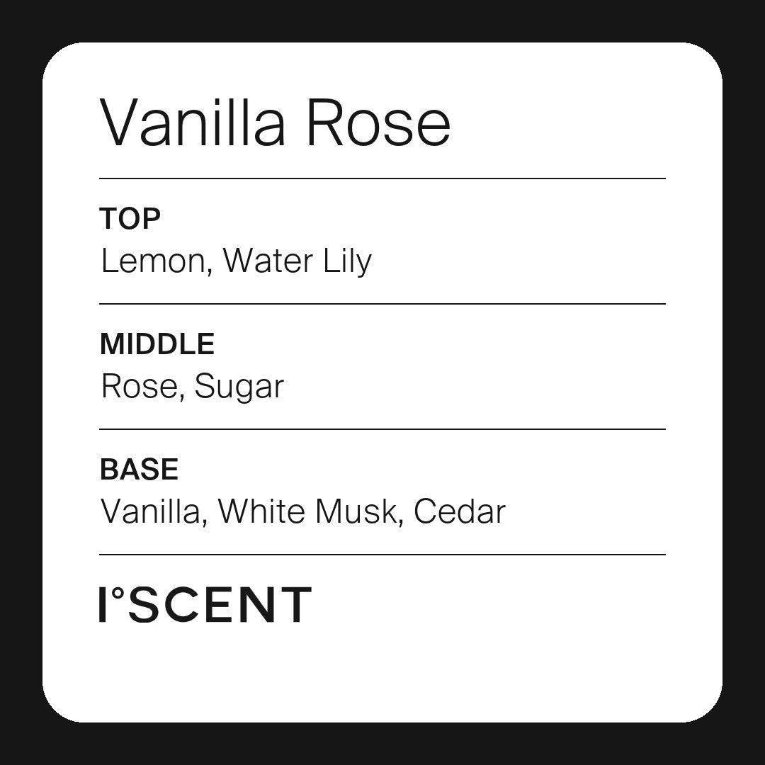 Vanilla Rose fragrance notes